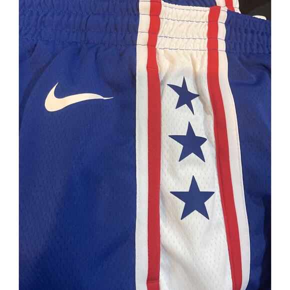 Nike Philadelphia 76ers Icon Edition Sz S Mens Shorts Rush Blue CD0485-495 - Picture 9 of 11